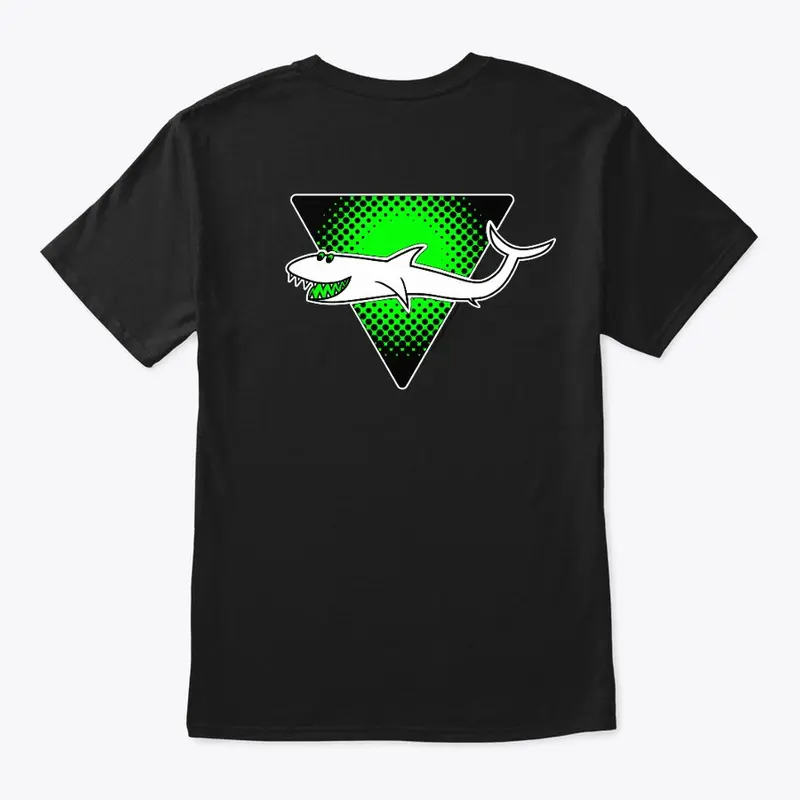 Retro Logo Shark - Green