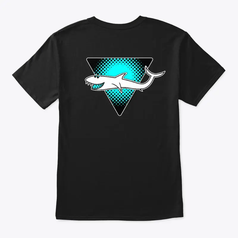 Retro Logo Shark - Blue