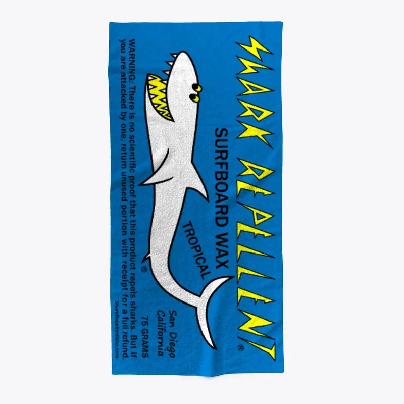 "Tropical Formula Label" Beach Towel