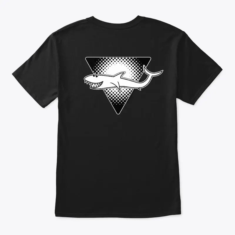 Retro Logo Shark - White