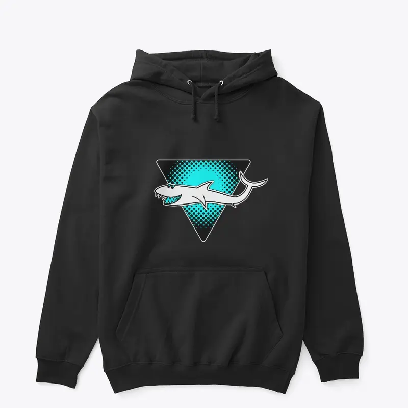 Retro Logo Shark - Blue